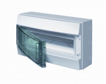 Бокс настенный 18М прозрачная дверь Mistral65 (с клемм)