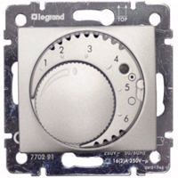 Термостат Legrand Valena для теплого пола (алюминий)   770291