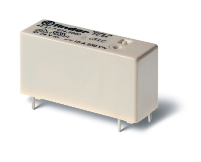Низкопрофильное миниатюрное электромеханическое реле; 1CO 10A; контакты AgSnO2; катушка 24В DС (чувствит.); степень защиты RTII