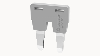 DFA10-02P-11-00A(H), 2П, Перемычка DFA для клемм DC, 10 мм.кв, серый, шт