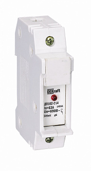 Держатель предохр. C10 со светодиод. индикацией 1P ДП-102