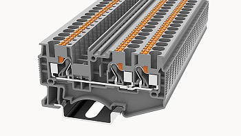 DS4-TW-01P-11-00A(H), Клемма PUSH-IN, 4 мм.кв., 3C, серый, шт