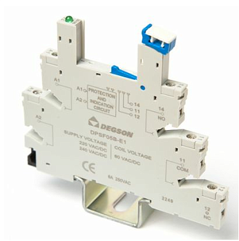 DPSF05B-E1-00A(H), Цоколь для реле DRPS, 1CO, 220AC, шт