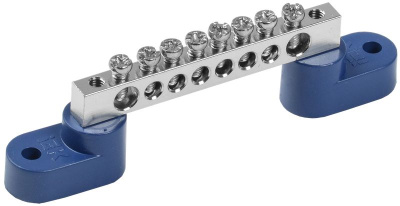 Шина N "ноль" на двух угловых изол. Ni ШНИ-6х9-8-У2-С IEK