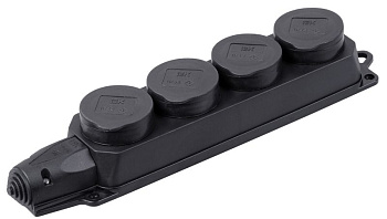 РБ34-1-0м Розетка (колодка) четырехместная ОМЕГА IP44 IEK