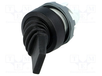Переключатель-тумблер MTS2-20B черный 3-х позиционный вертикальн ого исполнения с возвратом в среднее положение