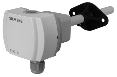 Датчик качества воздуха канальный, АС 24 V ±20% / DC 13.5…35 V, DC 0…10 V, CO2: 0…2000ppm