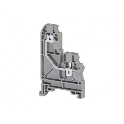 Клеммник на DIN-рейку, 4мм.кв., односторонн., (серый); AVK 4GD