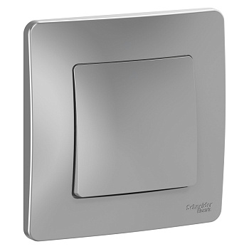 BLANCA С/У 1-клавишный ВЫКЛЮЧАТЕЛЬ (сх.1), 10А, 250В, АЛЮМИНИЙ