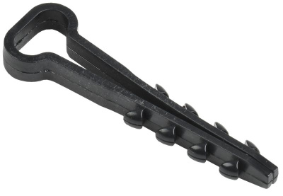 Дюбель хомут 5х8мм нейлон черный (100шт) IEK