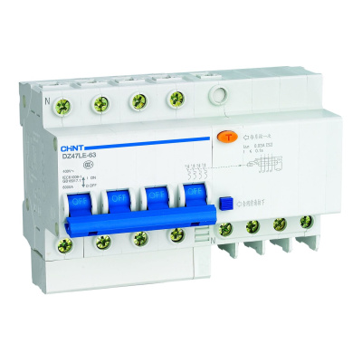 Диф. авт. выкл. DZ47LE-63 4P 40A 100mA тип AC х-ка С 6kA (CHINT)