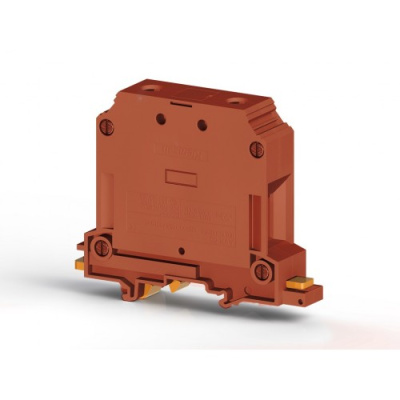 Клеммник на DIN-рейку 50мм.кв., (красный); AVK50