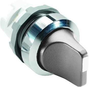 Переключатель M2SS2-20U (короткая ручка) серый 2-х позиционный б ез подсветки (только корпус) 90# с фиксацией
