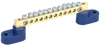 Шина N "ноль" на двух угловых изол ШНИ-6х9-12-У2-С ИЭК