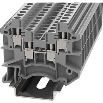 DC4-QU-01P-11-00A(H), Клемма винтовая DC, 4 мм.кв., 4C, серый, шт