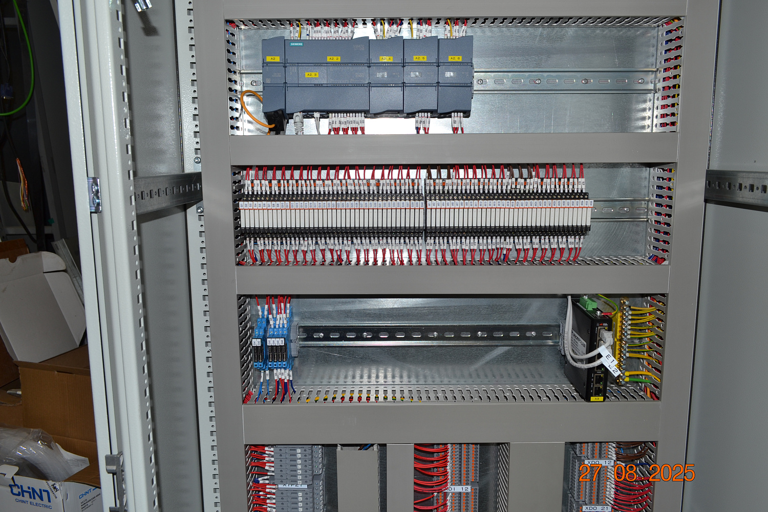 Шкаф управления ШУ АСУ АТ-С Э3 для пневмофлотационной установки алмазодобычи (г. Якутск)