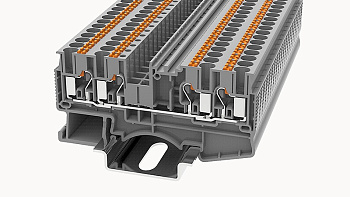 DS2.5-QU-01P-11-00A(H), Клемма PUSH-IN, 2.5 мм.кв., 4C, серый, шт