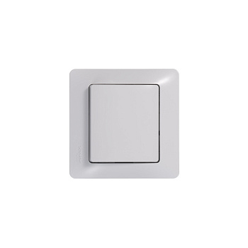 GLOSSA 1-клавишный ПЕРЕКЛЮЧАТЕЛЬ, сх.6, 10АХ, механизм, БЕЛЫЙ