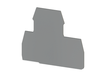 Концевой сегмент на клеммники 2-х ярусные PIK(2,5-4)N*, (серый); NPP PIK 2,5-4N
