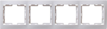 РГ-4-КБ Рамка 4местн. горизонт. КВАРТА (белый)