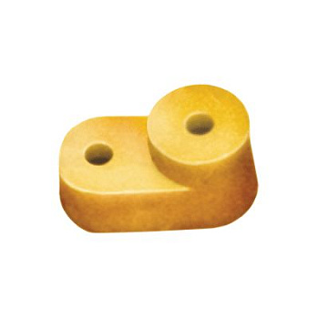 Угловой изолятор для  "О" шины желтый (200)