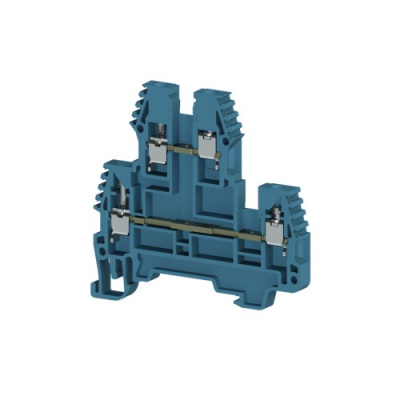 Клеммник 2-х ярусный, 2,5мм.кв. (синий);  PIK2,5N