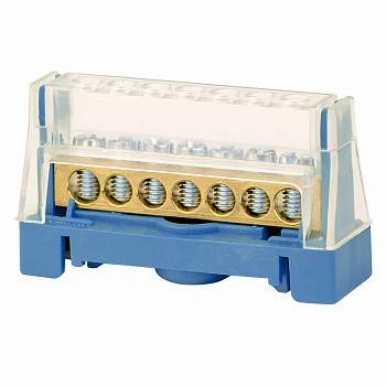 Клеммная колодка соединительная 1р 11х5,3мм. цвет синий  (12шт/упак)