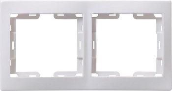 РГ-2-КБ Рамка 2местн. горизонт. КВАРТА (белый)