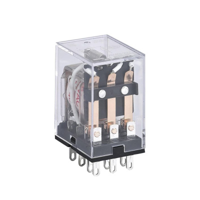 Промежуточное реле JZX-22F(D) 3 конт. с инд. LED 5А 12В DC (R)(CHINT)