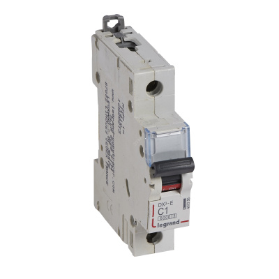 Автоматический выключатель DX3-E C1 1П 6000/6kA