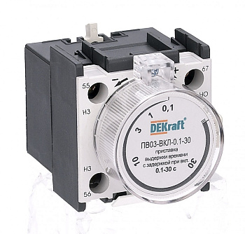 Приставка выд. врем. с задерж. при вкл. 0.1-30сек. 1з+1р ПВ-03