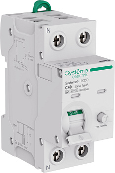 Systeme9 Авт. выкл. диф. тока (АВДТ) 1P+N C 40A 6kA 30мА Тип-A 230В