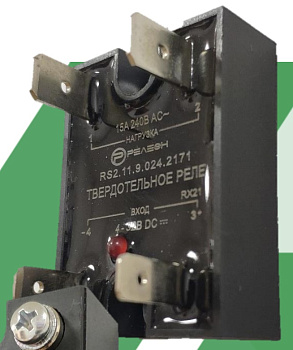 Твердотельное реле (= 3-32В DC) выходная цепь 1НО 15А, 48-280В AC; светодиод; Faston 250