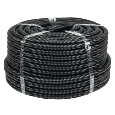 Труба гофр. ПНД с протяжкой d20 мм (100 м) черная EKF-Plast