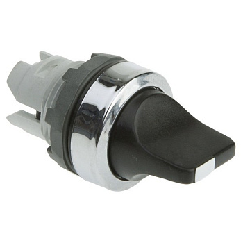 Переключатель M2SS1-20B (короткая ручка) черный 2-х позиционный без подсветки (только корпус) 45# с фиксацией